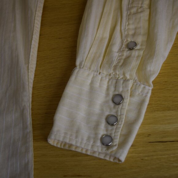 VTG 1950s H Bar C Ranchwear Long Tail Pearl Snap Mens Shirt Western Cowboycore - Picture 4 of 11